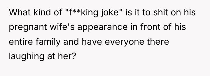 What kind of "f**king joke" is it to shit on...