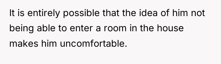 It is entirely possible that the idea of him not...