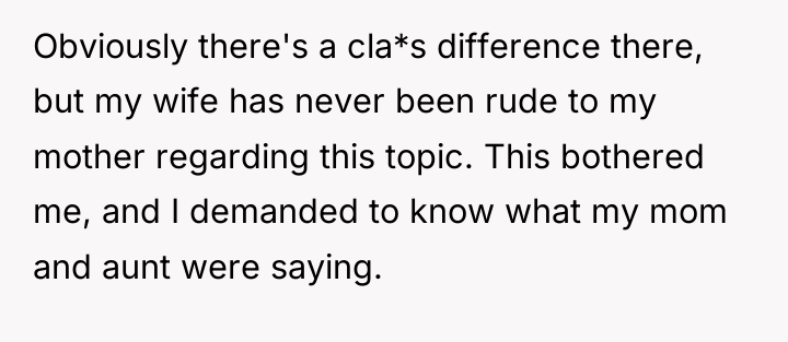 Obviously there's a cla*s difference there, but my wife has...