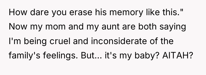 How dare you erase his memory like this." Now my...