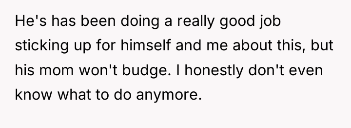 He's has been doing a really good job sticking up...