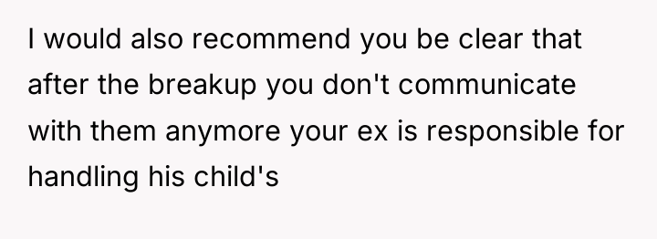 I would also recommend you be clear that after the...
