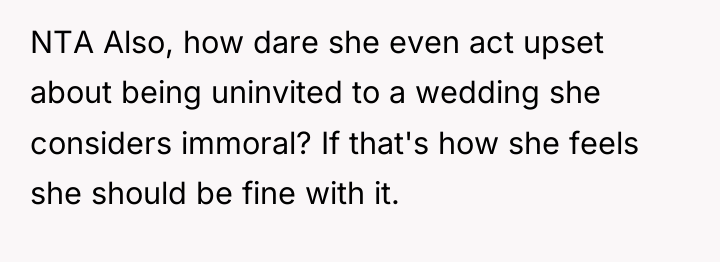 NTA Also, how dare she even act upset about being...