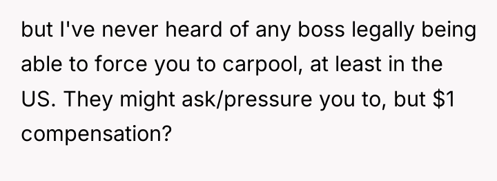 but I've never heard of any boss legally being able...