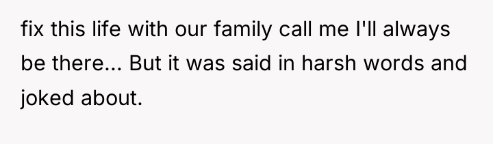 fix this life with our family call me I'll always...