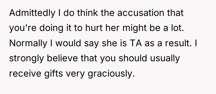 Admittedly I do think the accusation that you're doing it...