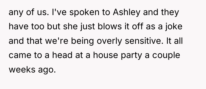 any of us. I've spoken to Ashley and they have...
