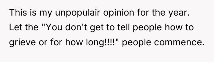 This is my unpopulair opinion for the year. Let the...