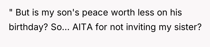 " But is my son's peace worth less on his...