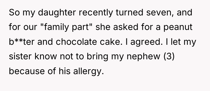 So my daughter recently turned seven, and for our "family...