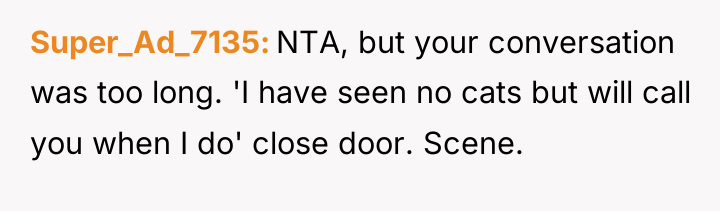 Super_Ad_7135 NTA, but your conversation was too long. 'I have...