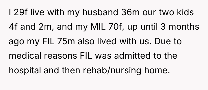 I 29f live with my husband 36m our two kids...
