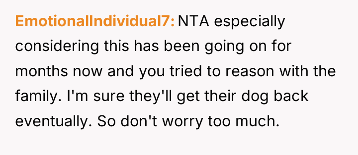 EmotionalIndividual7 NTA especially considering this has been going on for...