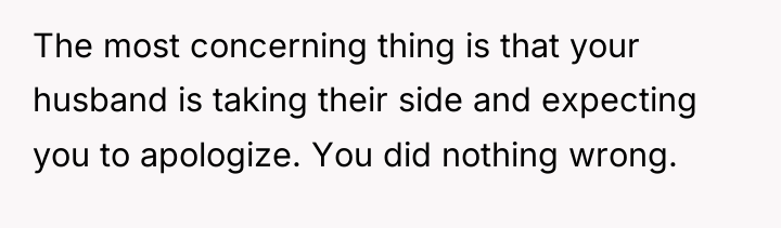 The most concerning thing is that your husband is taking...