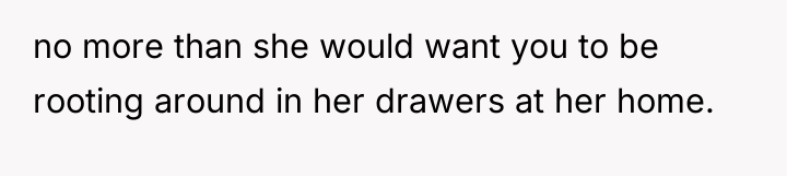 no more than she would want you to be rooting...