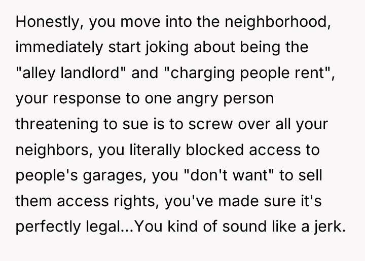 Honestly, you move into the neighborhood, immediately start joking about...