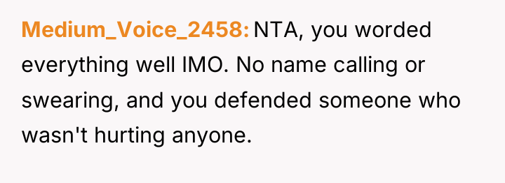 Medium_Voice_2458 NTA, you worded everything well IMO. No name calling...