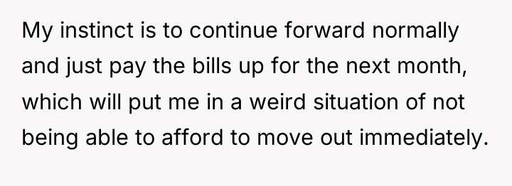 My instinct is to continue forward normally and just pay...