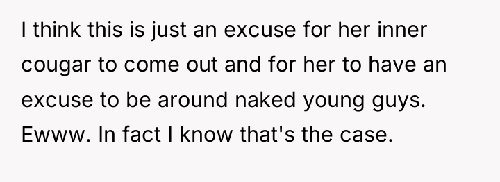 I think this is just an excuse for her inner...