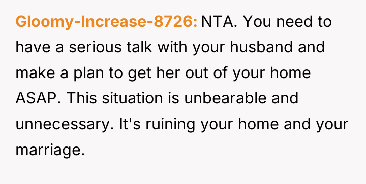 Gloomy-Increase-8726 NTA. You need to have a serious talk with...