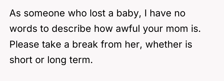 As someone who lost a baby, I have no words...