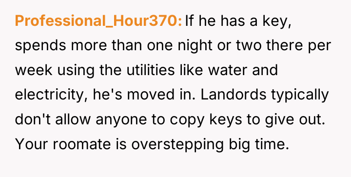 Professional_Hour370 If he has a key, spends more than one...