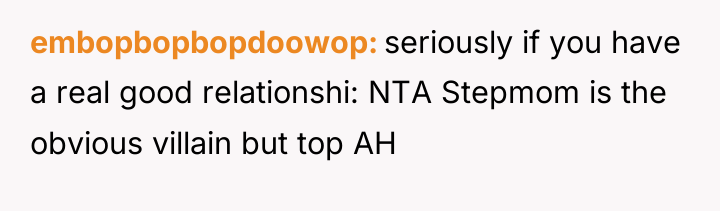 embopbopbopdoowop seriously if you have a real good relationshi: NTA...