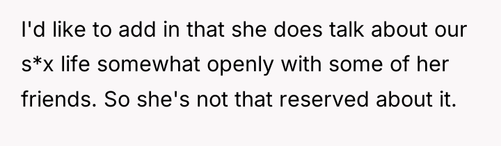 I'd like to add in that she does talk about...