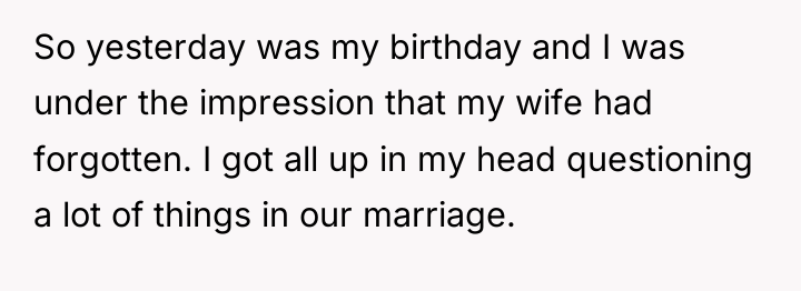 So yesterday was my birthday and I was under the...