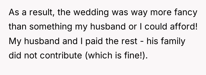 As a result, the wedding was way more fancy than...