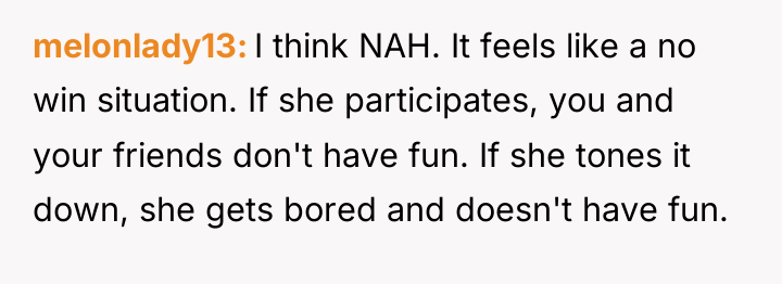 melonlady13 I think NAH. It feels like a no win...