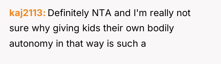 kaj2113 Definitely NTA and I'm really not sure why giving...