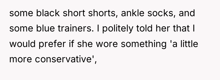 some black short shorts, ankle socks, and some blue trainers....