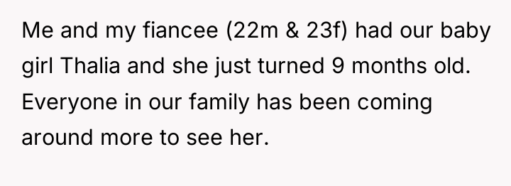Me and my fiancee (22m & 23f) had our baby...