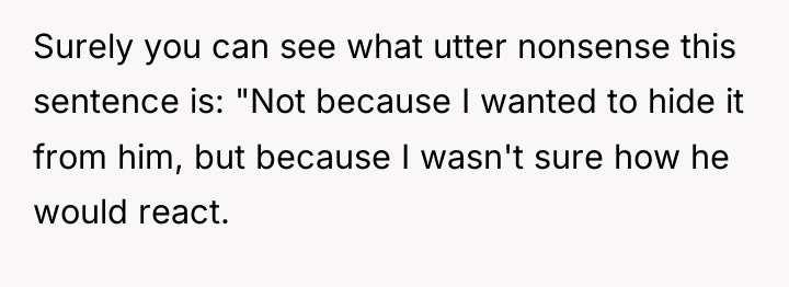 Surely you can see what utter nonsense this sentence is:...