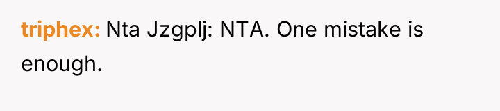 triphex Nta Jzgplj: NTA. One mistake is enough.