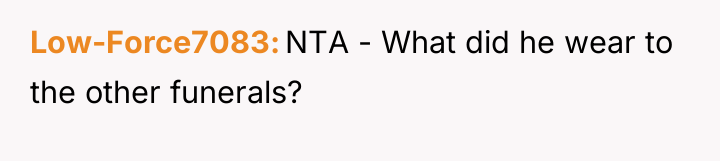 Low-Force7083 NTA - What did he wear to the other...