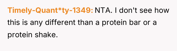 Timely-Quant*ty-1349 NTA. I don't see how this is any different...