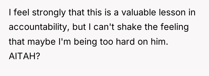 I feel strongly that this is a valuable lesson in...