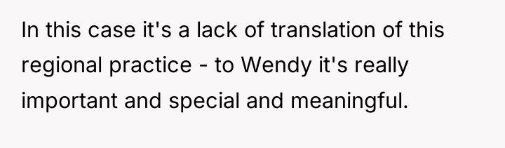 In this case it's a lack of translation of this...