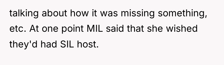 talking about how it was missing something, etc. At one...