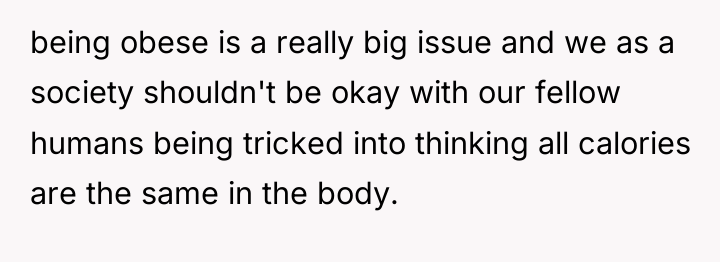 being obese is a really big issue and we as...