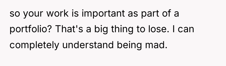 so your work is important as part of a portfolio?...