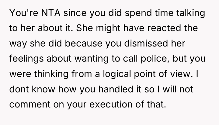 You're NTA since you did spend time talking to her...