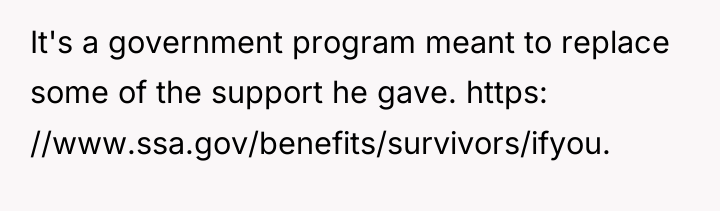 It's a government program meant to replace some of the...