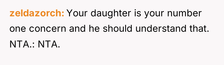 zeldazorch Your daughter is your number one concern and he...