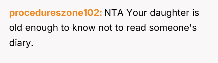 procedureszone102 NTA Your daughter is old enough to know not...