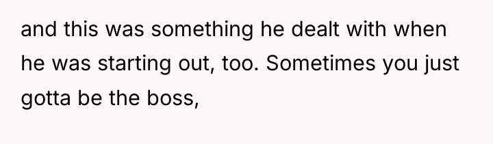 and this was something he dealt with when he was...
