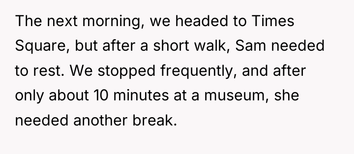 The next morning, we headed to Times Square, but after...