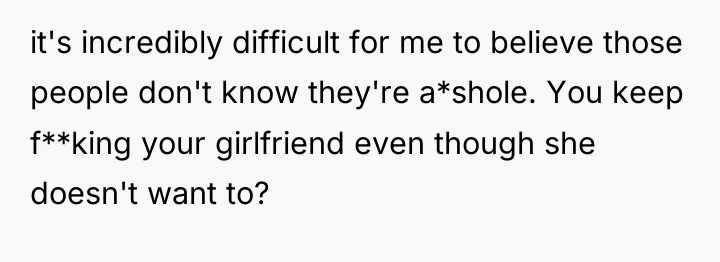 it's incredibly difficult for me to believe those people don't...